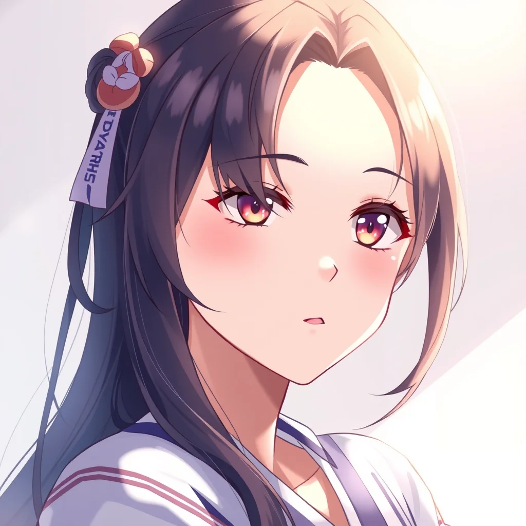 Anime AI fantasy character with magical lighting