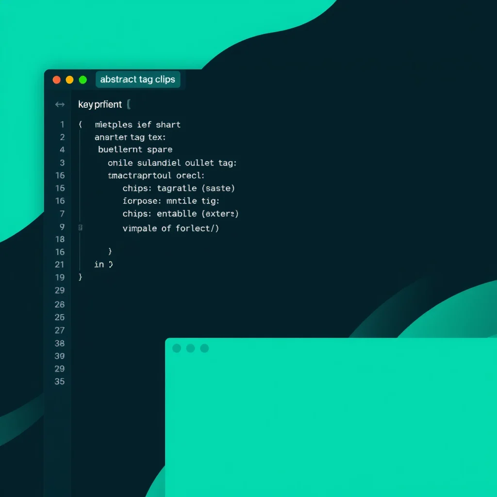 Nsfw bdsm ai generator: a prompt editor showing abstract tag chips on a dark interface (illustration)
