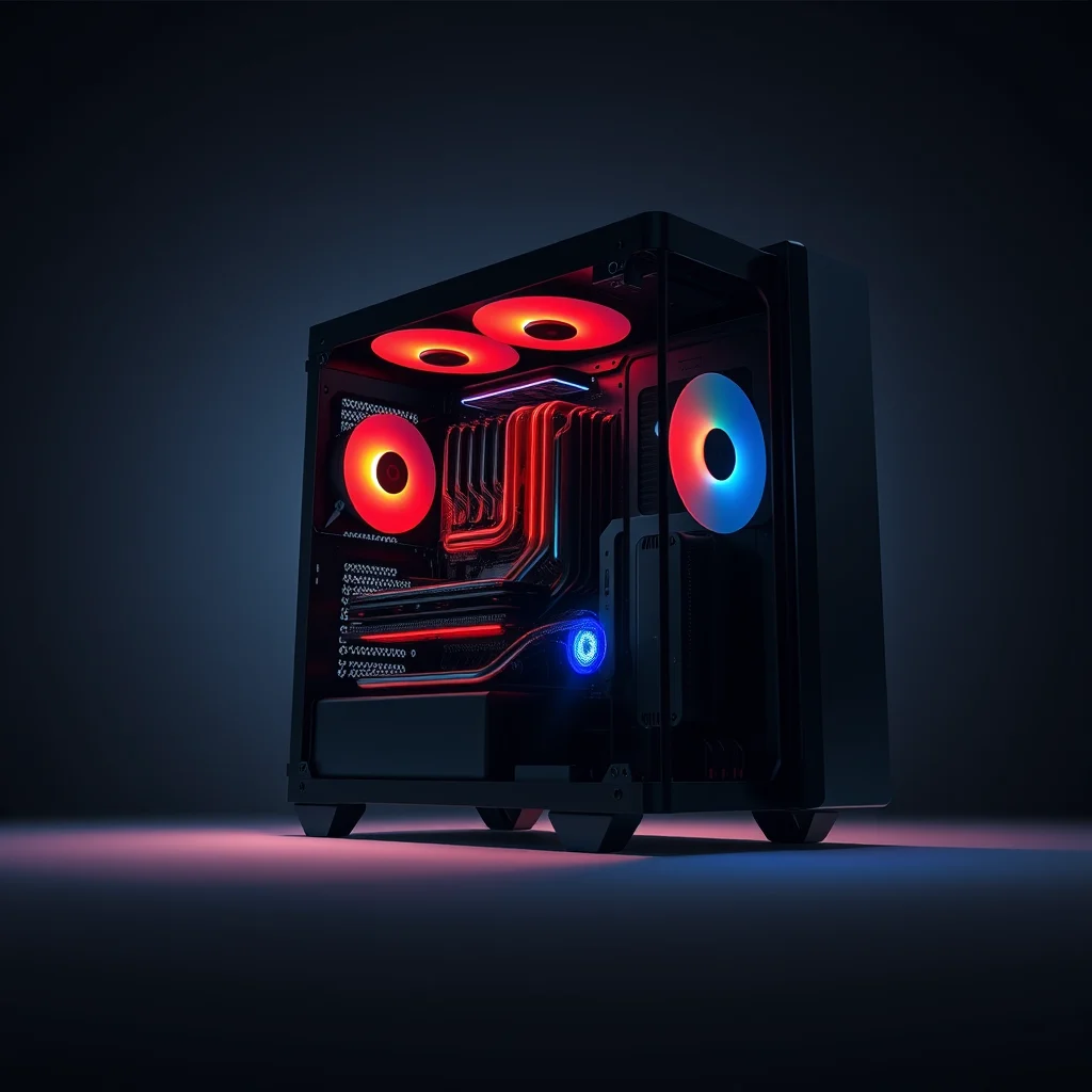 A desktop PC build sized for local NSFW AI image generation