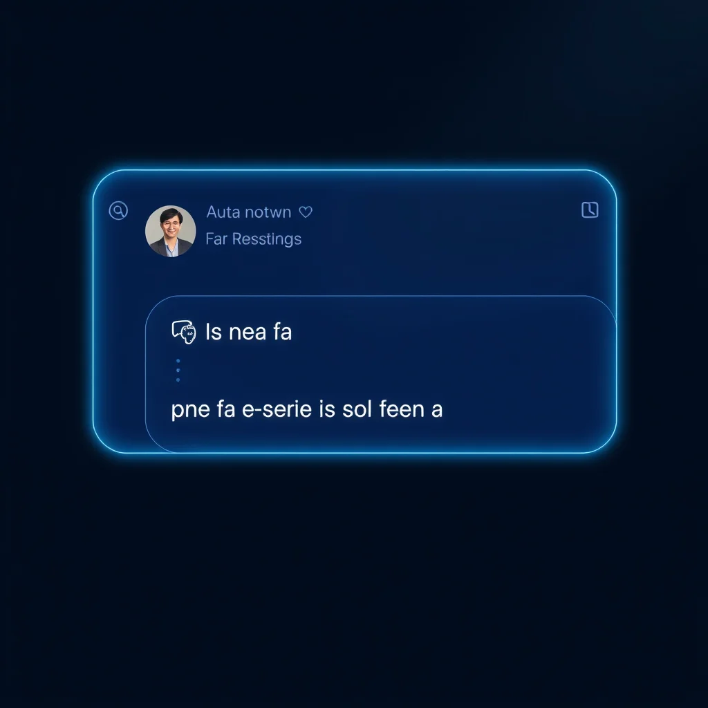 Nsfw ai for fanvue creators: an AI messaging panel auto-replying to a fan message (illustration)
