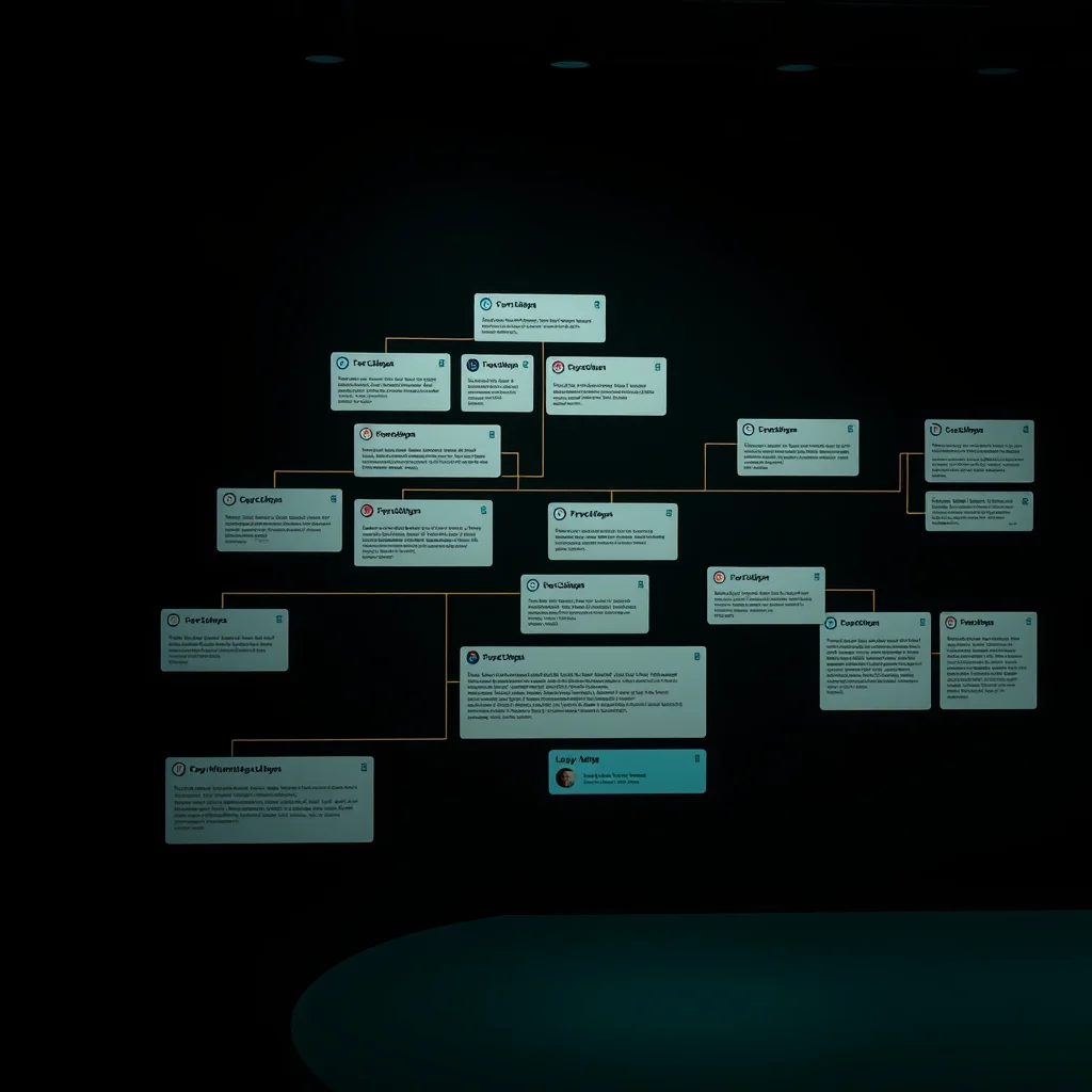 Comfyui portugues: a workflow loaded into the canvas with multiple branches (ilustracao)