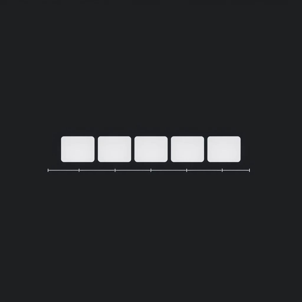Ia porno gif: a timeline ui showing 8 small frames being interpolated into a smooth animation, dark... (ilustracao)