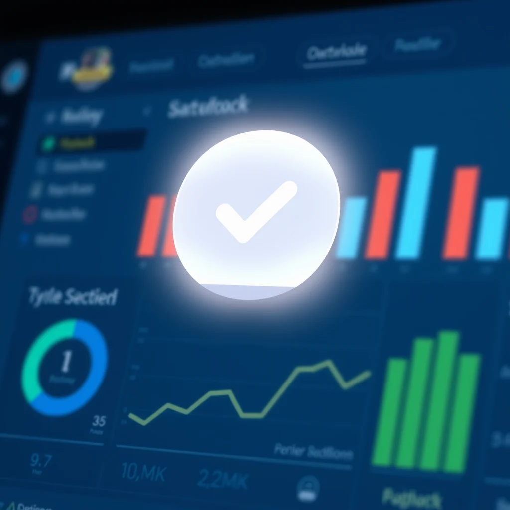 Criar porno com ia: a satisfied result thumbnail with checkmark icon on a clean dashboard (ilustracao)