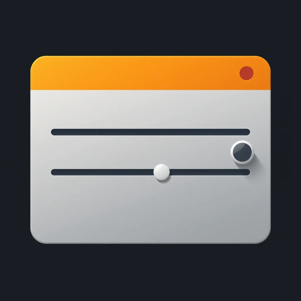 Porno ia anal: a model card icon with adjustable detail sliders (ilustracao)