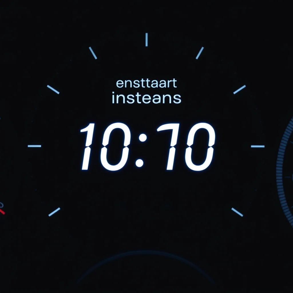 Ia porno gratis: an instant-generation timer ticking on a dark dashboard interface (ilustracao)