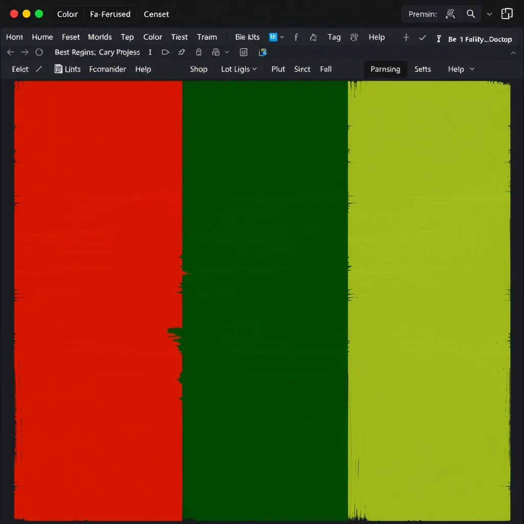 Ia porno gay: comparison grid of three art-style swatches with varied colour treatments, dark interface (ilustracao)