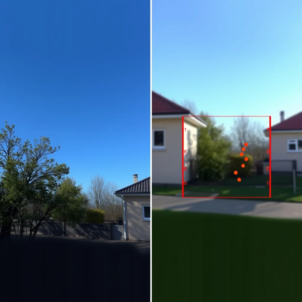 Troca de rosto ia: a reference photo on the left and a result thumbnail on the right with detection... (ilustracao)