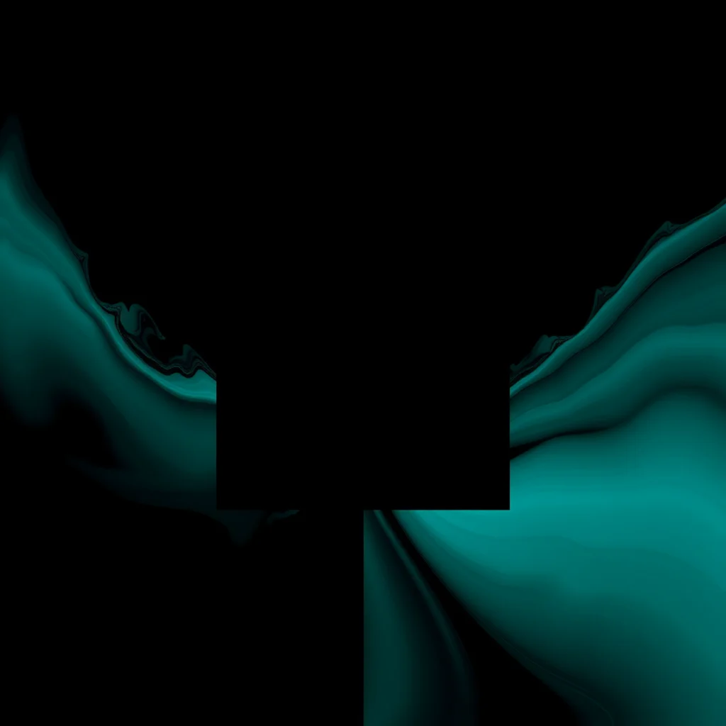 Stable diffusion nsfw black image: side by side panels showing a black square turning into a rendered abstract art... (illustration)