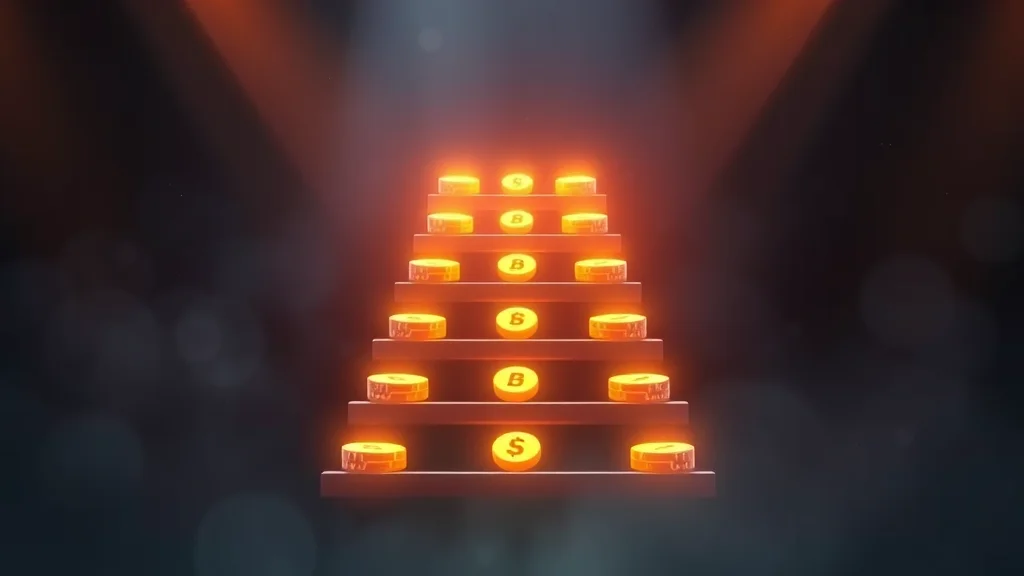 Free versus paid tier ladder with glowing tokens, abstract