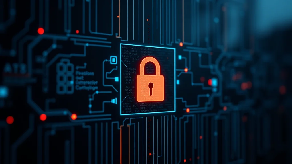 Data retention and privacy lock icons on a dark panel, abstract