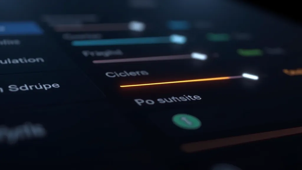 Personality trait sliders on a dark UI panel