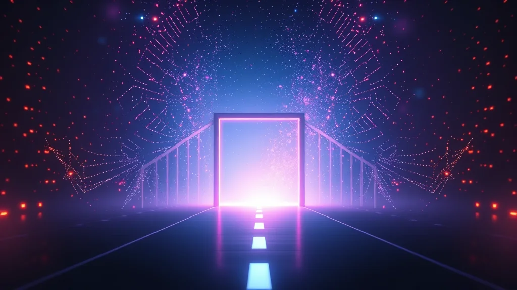App store gate versus open web path split concept, glowing