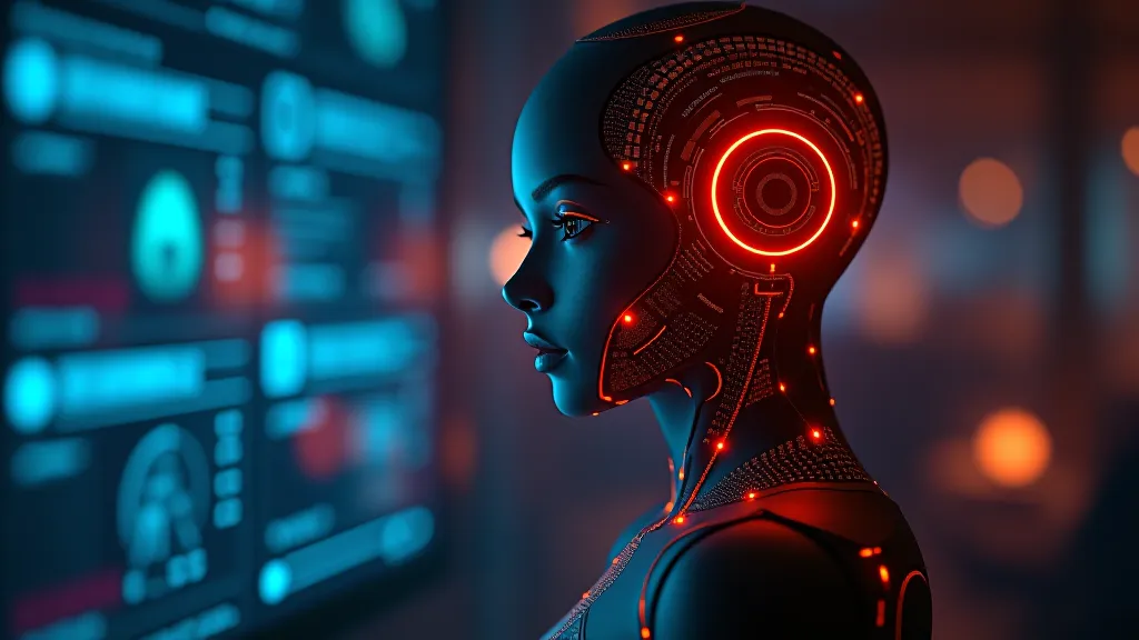 Glowing AI companion avatar inside a chat window