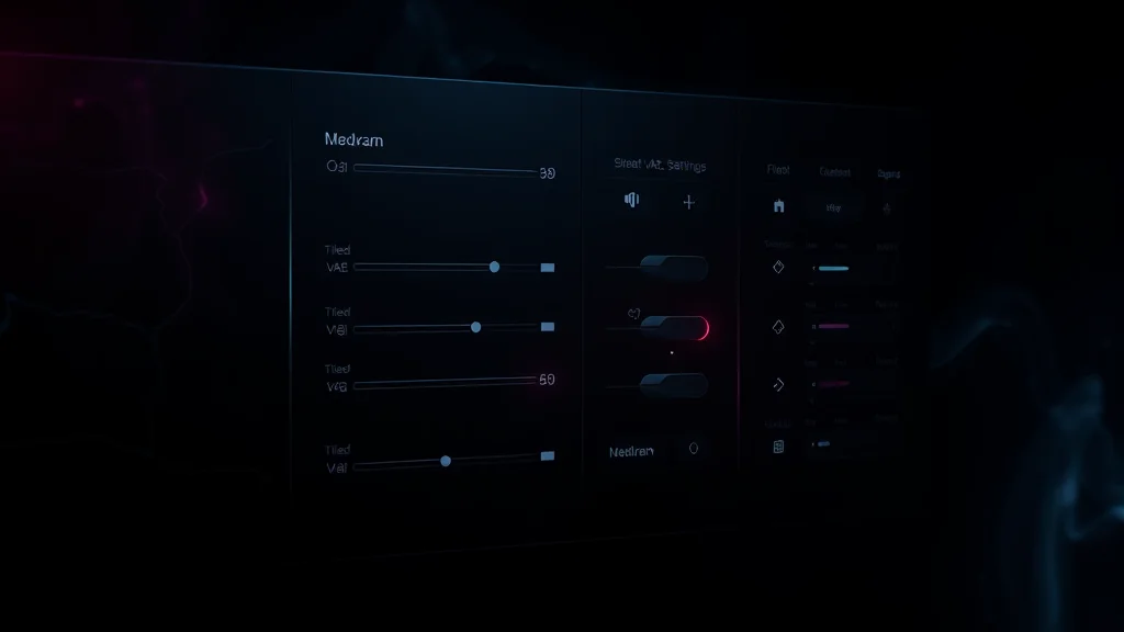 Medvram and tiled VAE settings toggles on a dark panel, concept
