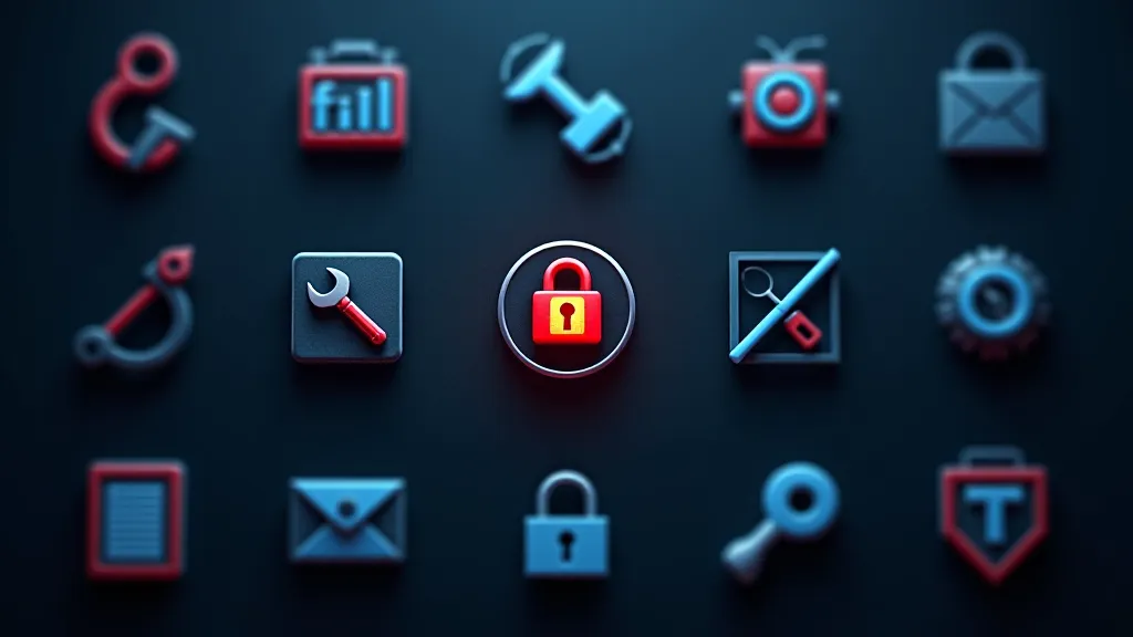Grouped tool icons by job (generate, lock face, animate, post), abstract