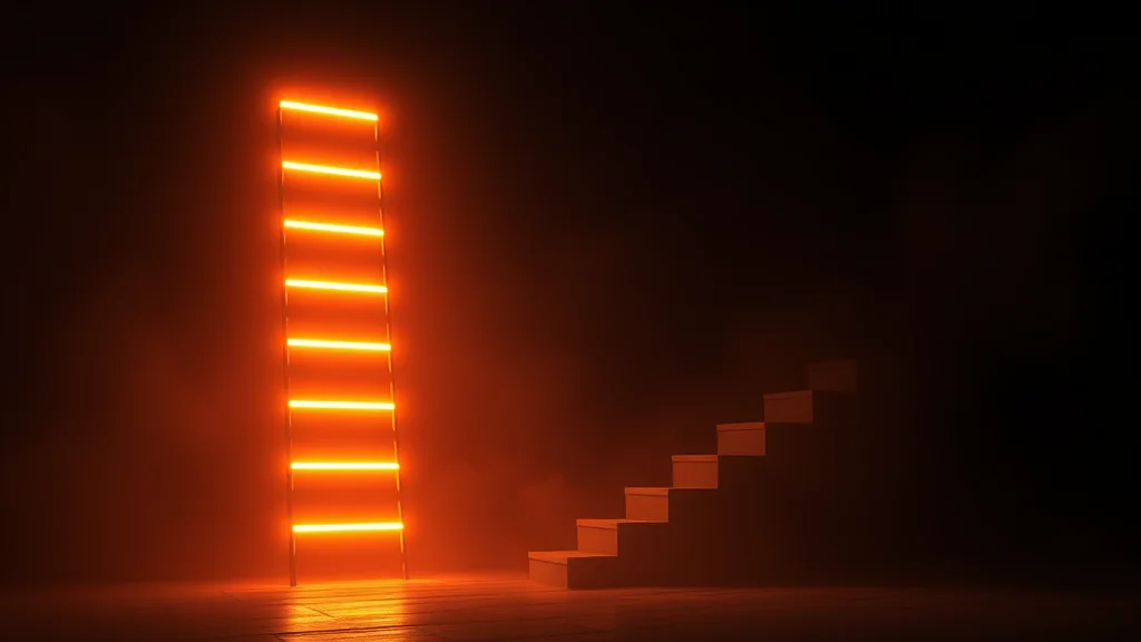 A cost ladder from free to paid tiers glowing on dark, abstract concept
