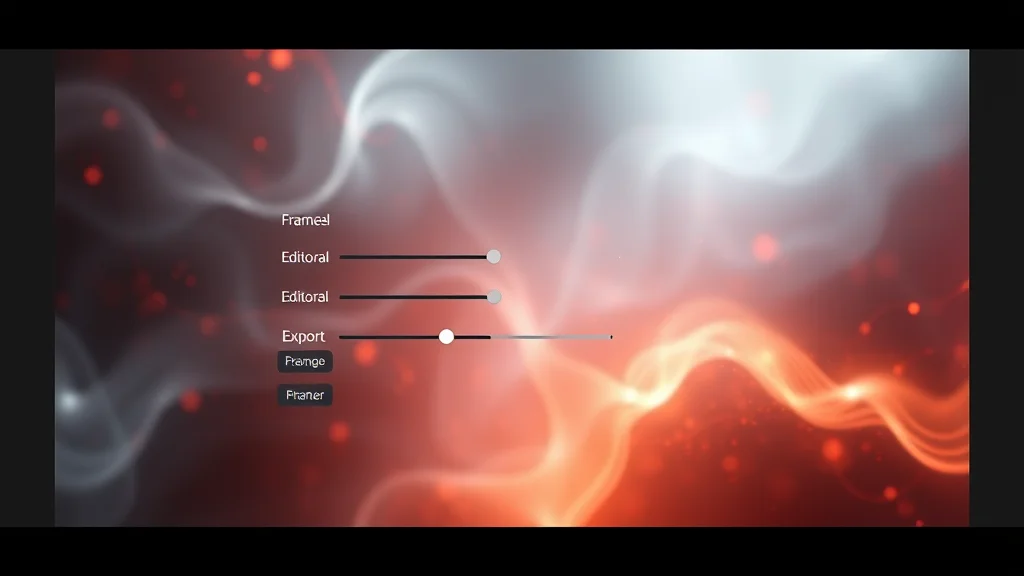 Frame interpolation and export settings panel