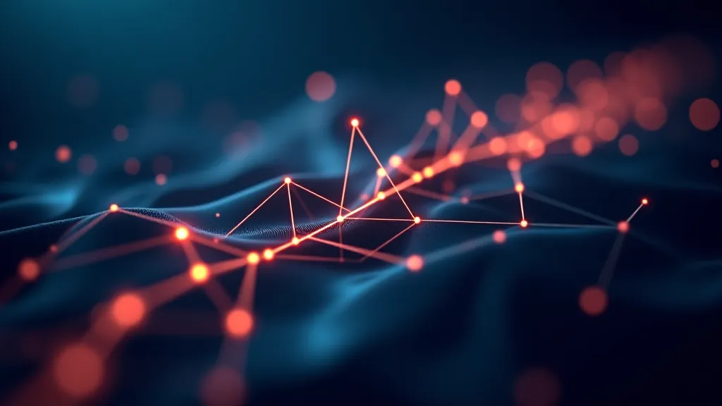 Memory timeline concept with connected nodes