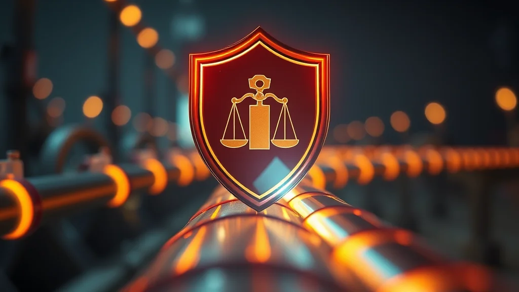 Consent and legal shield over a swap pipeline, glowing