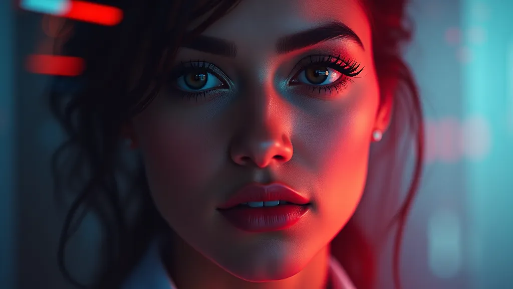 Image-generation panel producing a stylized portrait frame