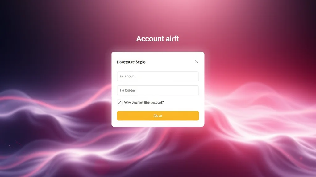 Account setup flow with a disclosure toggle and tier builder, abstract concept