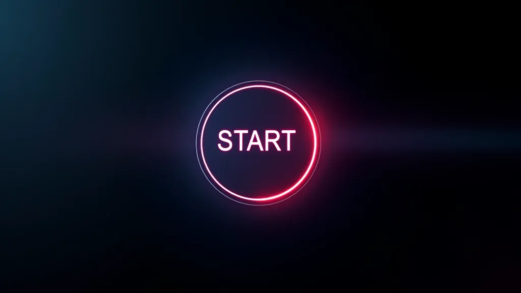 Instant-start button glowing on a dark screen