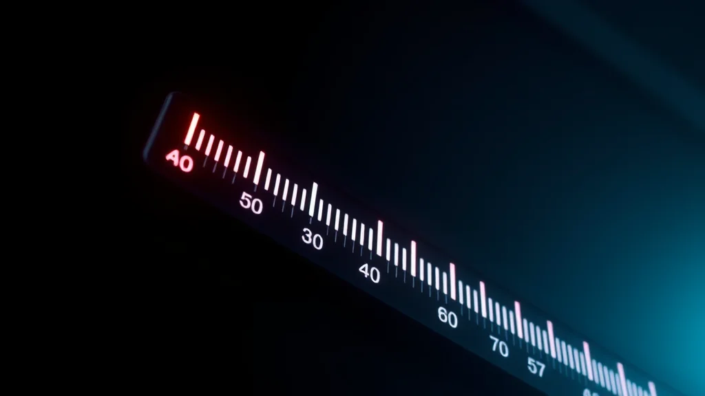 A quality meter rising as fixes apply, neon nodes on dark