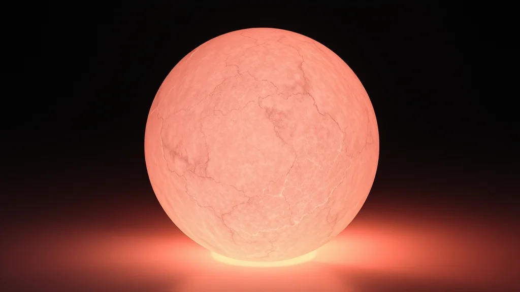 A CGI material sphere showing soft skin shading, glowing on dark