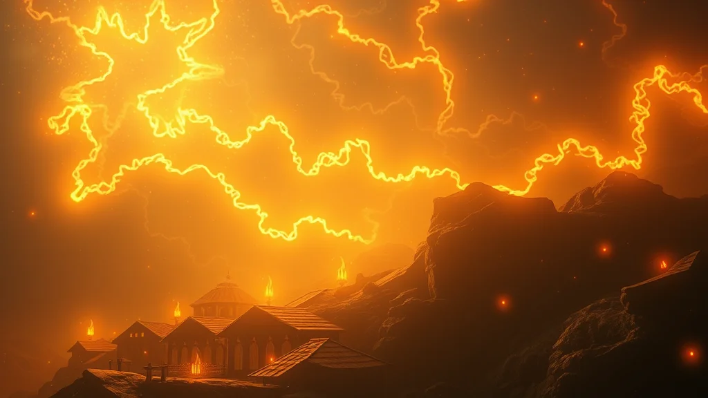 Glowing fantasy runes and enchanted light, abstract concept