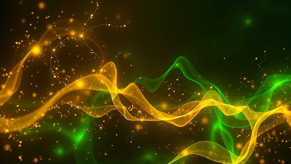An ethereal gold and emerald magic palette, glowing on dark