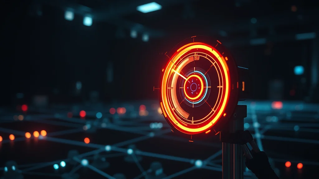 A leak-monitoring radar scanning the web for stolen frames, glowing on dark