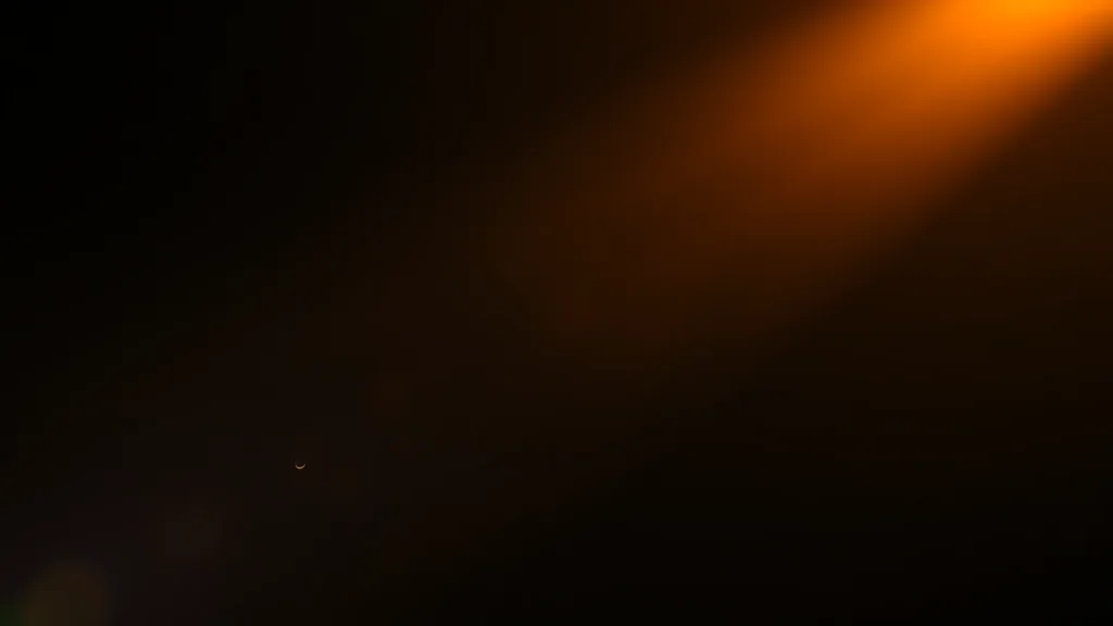 A denoise slider refining a soft panel into a crisp one, glowing on dark
