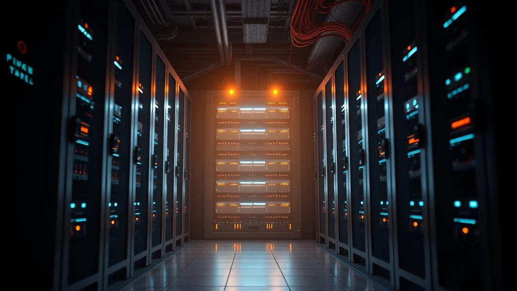A data center rack lighting up a rented card, glowing on dark