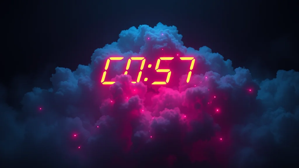 A cost meter ticking on a cloud GPU session, neon nodes on dark