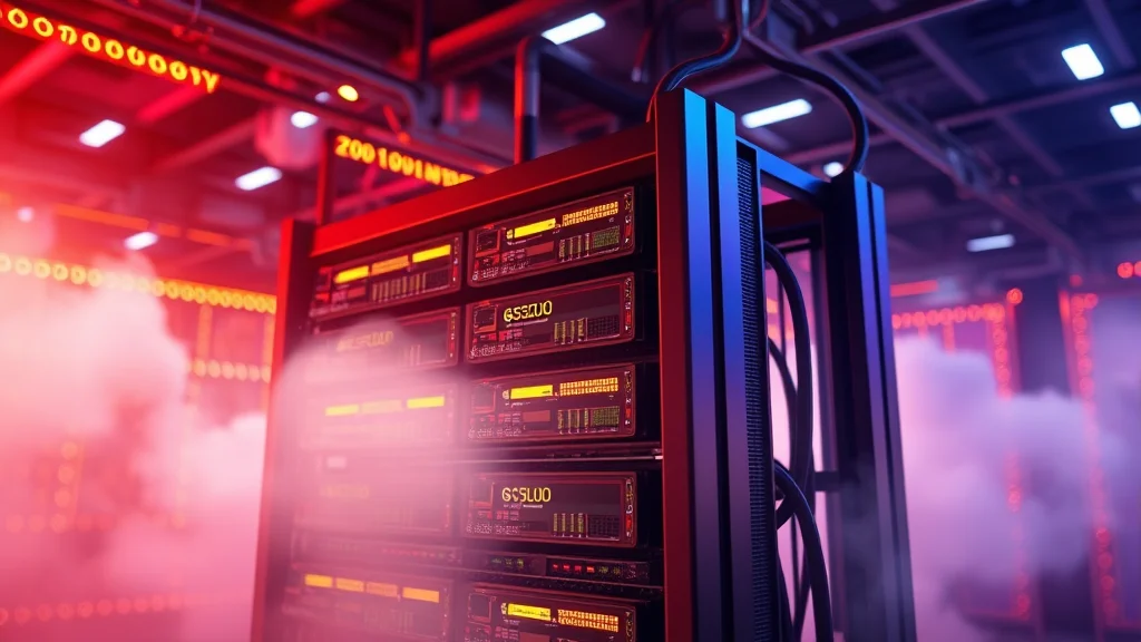 Cloud GPU rack powering a video render