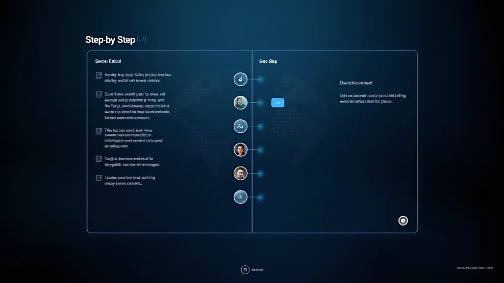 Step-by-step setup checklist UI on a dark screen