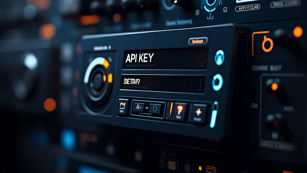 API key and gear setup panel vs simple toggle