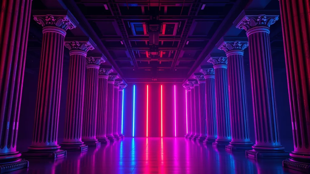 Kling vs alternatives comparison columns, neon glow