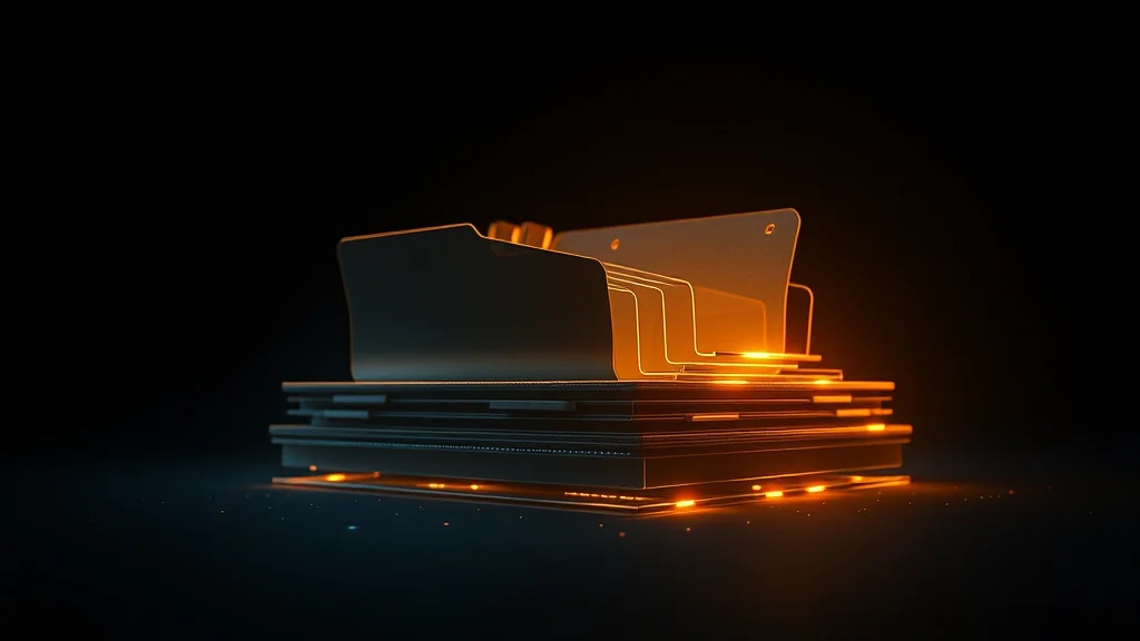 A nested training folder structure glowing on dark, abstract concept