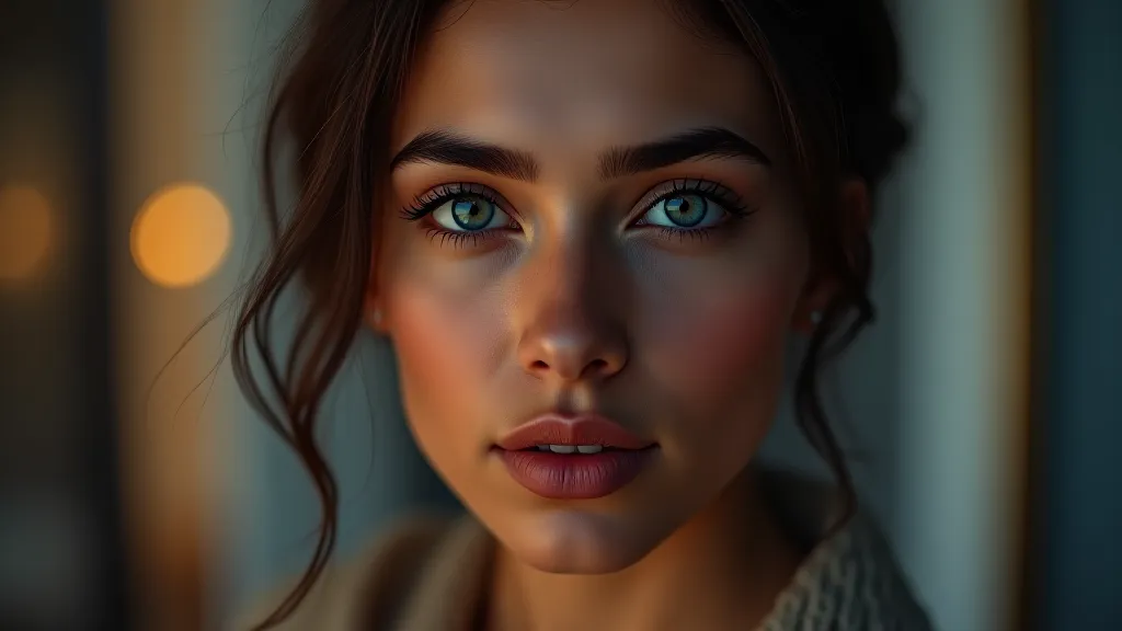 Image quality slider over a portrait frame