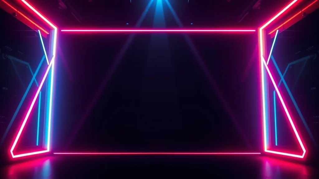 Style transfer beam converting one frame to another look, neon on dark