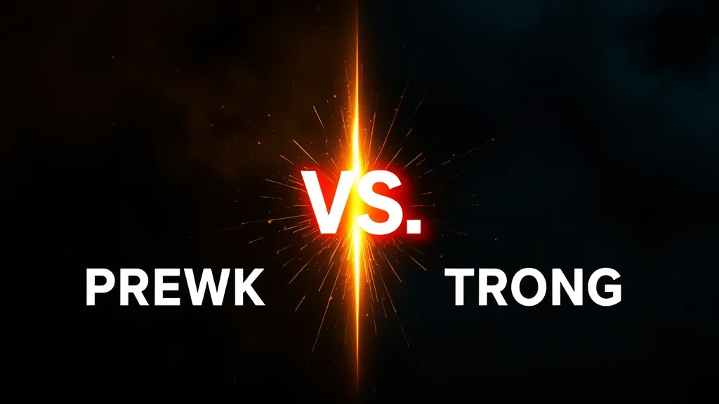 A weak prompt versus a strong prompt comparison, glowing on dark