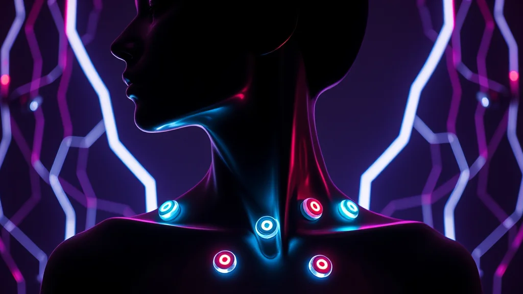 Anatomy negative tokens shielding a clean silhouette, neon nodes