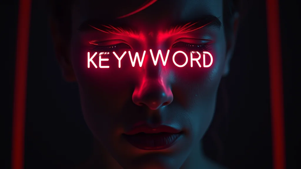 Expression keyword tokens feeding a face region box, neon on dark