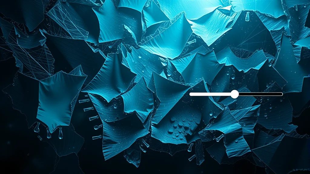 Masked region highlighted with a denoise slider beside it, abstract concept