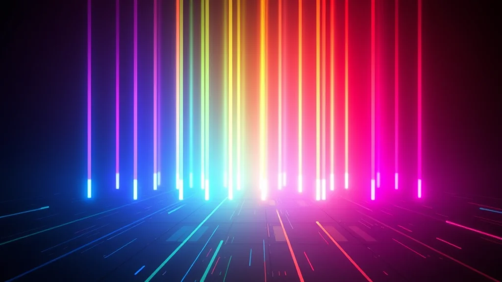 A color histogram normalizing from clipped to balanced, neon nodes