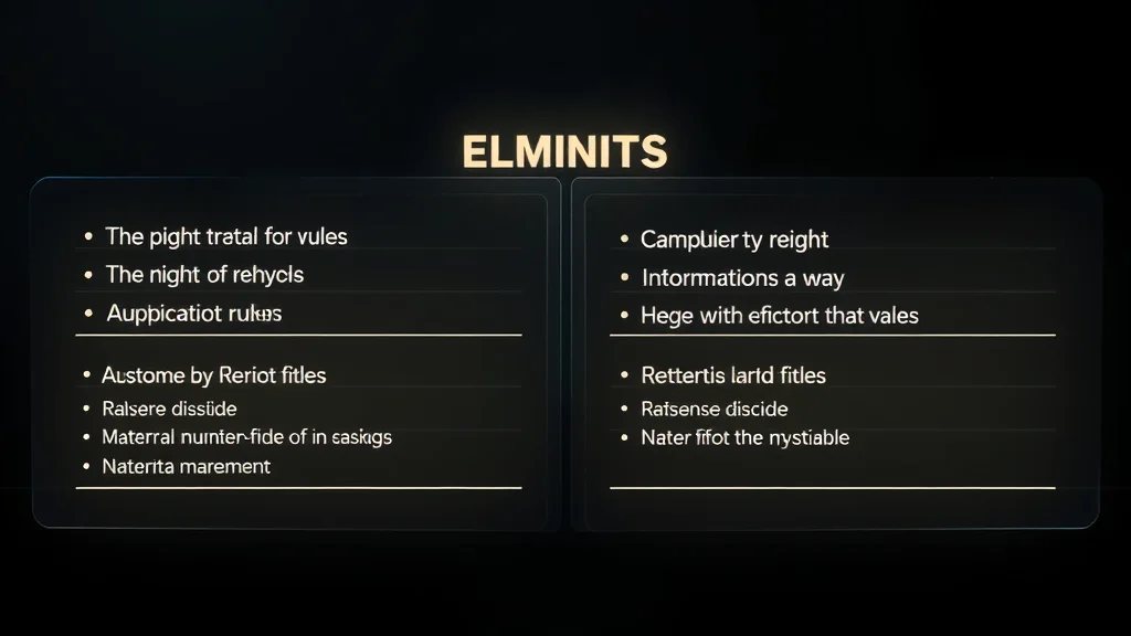 A comparison board of content rules glowing on dark