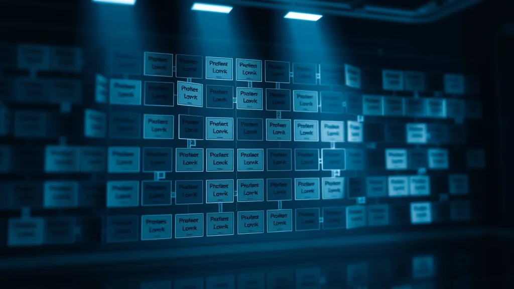 Ordered token blocks (subject, action, setting, style) assembling into a prompt bar, abstract concept