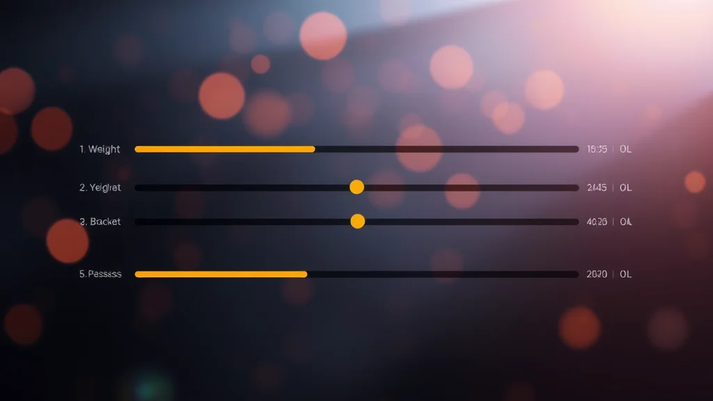 Token weight sliders and bracket emphasis controls, abstract concept