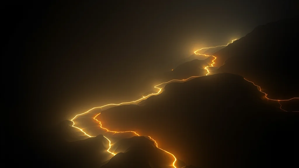 Open unlimited alternative paths glowing, on dark